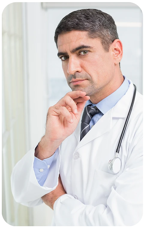 medico con una pregunta frecuente sobre digital Care Pro